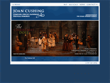 Tablet Screenshot of joancushing.com